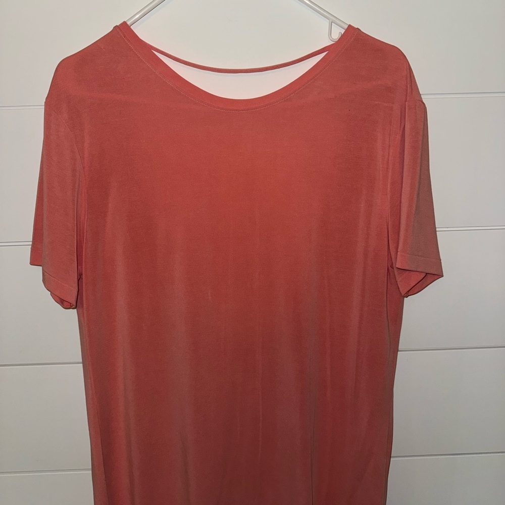 American Apparel Peach Short Sleeve Top